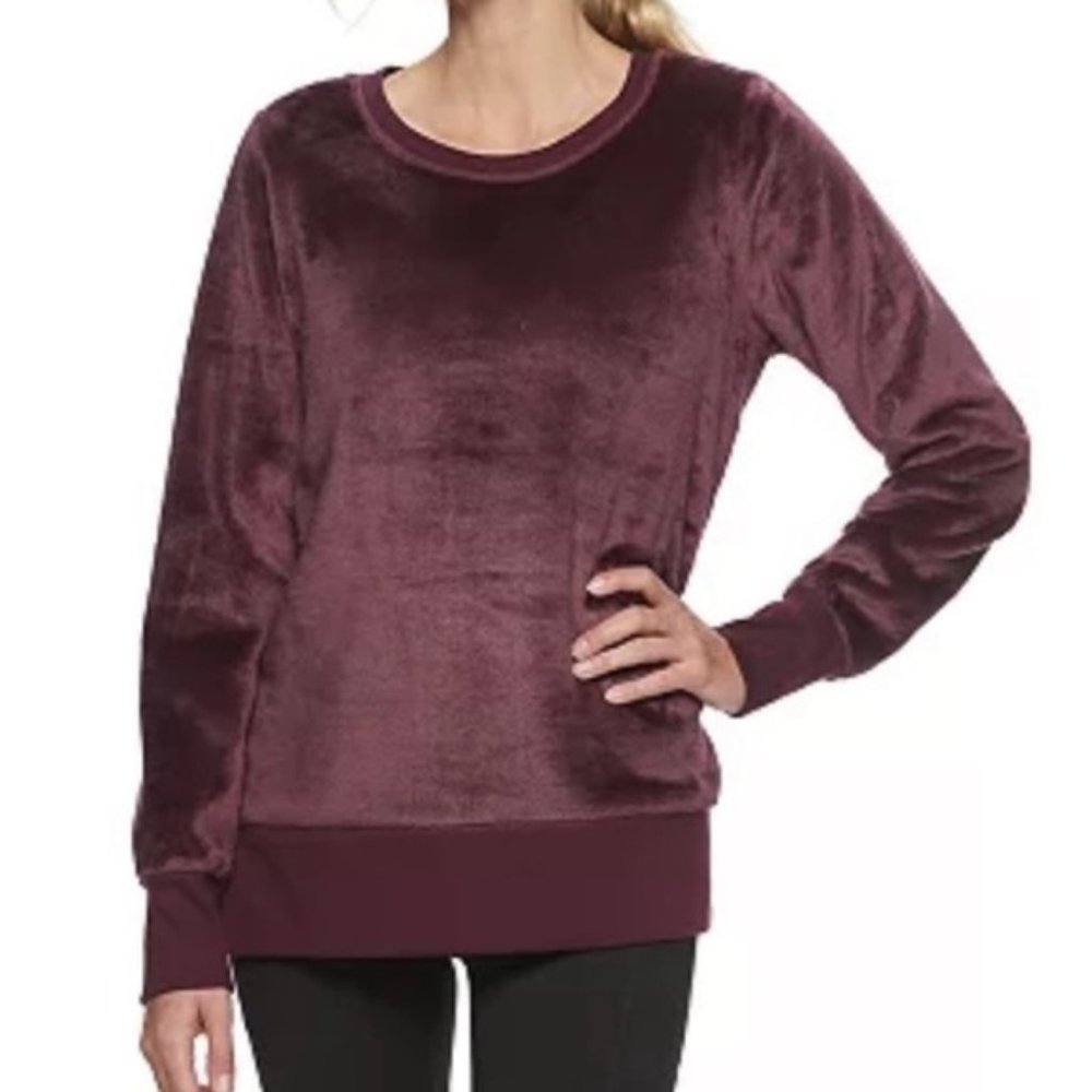 Super Soft Velour GAIAM lounge sweater / crewneck